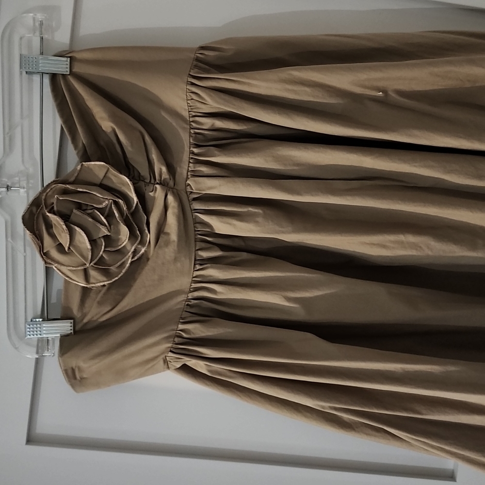 Taupe maxi dress eshakti brand size 12 or L